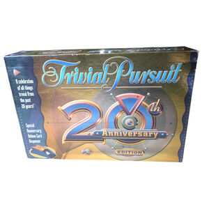 Trivial Pursuit 20th Anniversary Edition 2002 Complete Board Game Hasbro